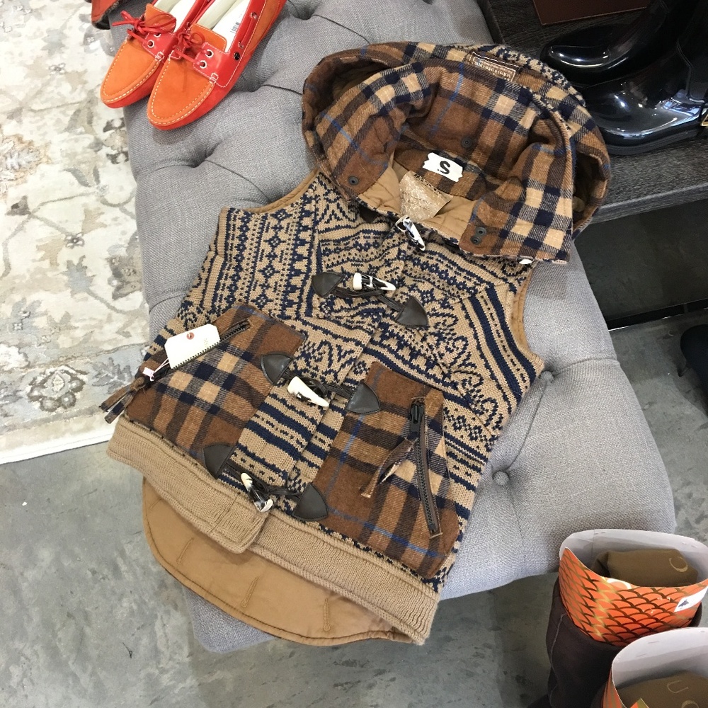 New Da-Nang Knit Wool Vest Coat Jacket - Picture 3 of 8